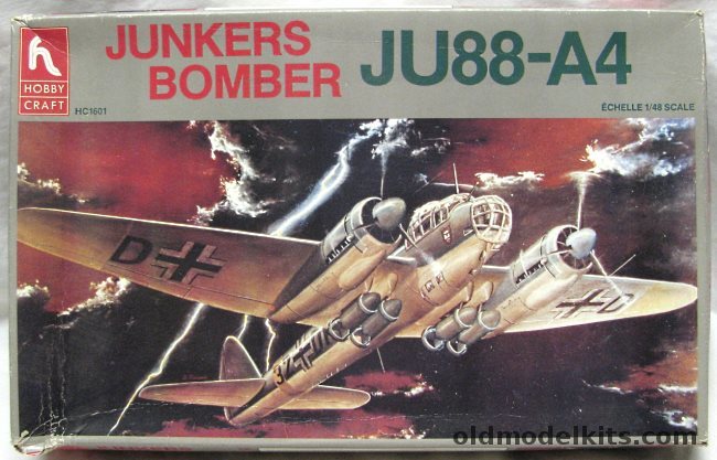 Hobby Craft 1/48 Junkers Ju-88 A4 - (Ju88A4), HC1601 plastic model kit